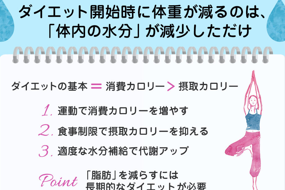 ダイエットで月何パーセント体重が減るのか解説
