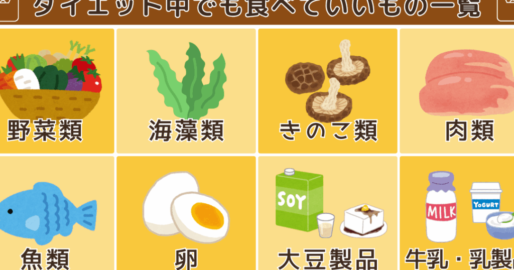 ダイエット中 何食べればいい？おすすめ食材とメニュー