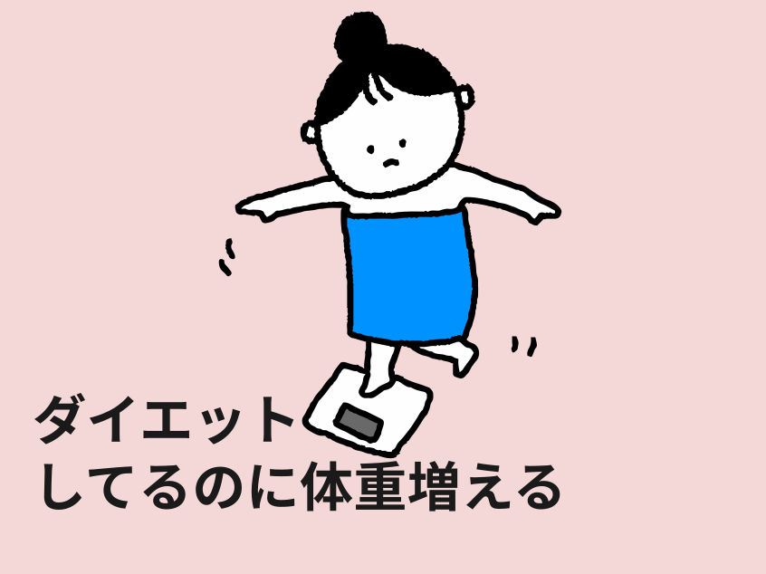 ダイエット中に体重が増える理由と対策について